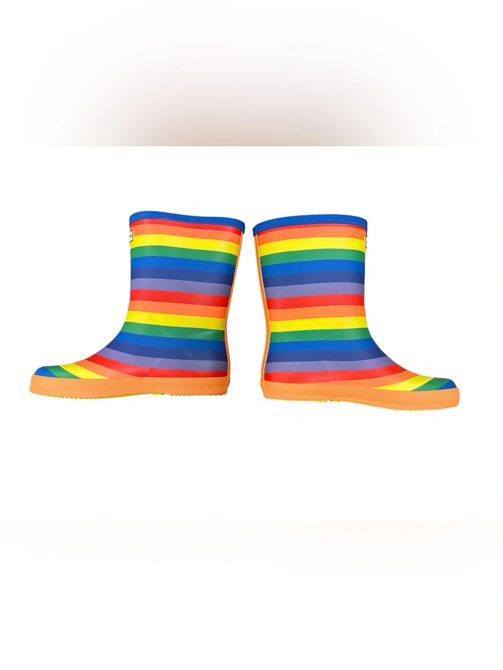 NEW Hunter Rainbow Stripe Kids Rain Boots - Size US 2 NWOB